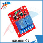8cm x 8cm x 5cm Czerwona tablica dla Arduino, moduł przekaźnika 5V / 12V 2-kanałowy