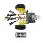 7V-12V Arduino Car Robot Kit Śledzenie linii Pilot przeciwpożarowy na podczerwień