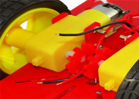 Napęd na dwa koła Robot samochodowy Arduino Multi-Hole w kolorze czerwonym / żółtym