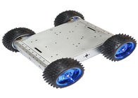 4WD czterokołowy Arduino Smart Car Robot czarny stop aluminium Cross - Country Line