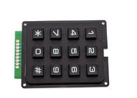 4 X 3 Matrix Keyboard 12 klawiszy Black Color 7 x 5,2 x 0,9 cm Rozmiar z tworzywa sztucznego