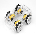 4WD Plastikowy przezroczysty zestaw podwozia samochodu Smart Car do Mecanum
