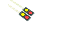Czerwony i żółty dwuprzyciskowy mini przełącznik membranowy 20x40MM
