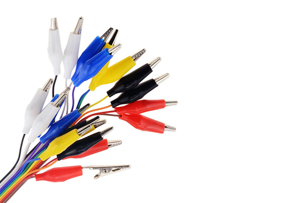 Przewód testowy połączenia DIY 20 cm 10-pinowy przewód połączeniowy męski z zaciskami krokodylowymi