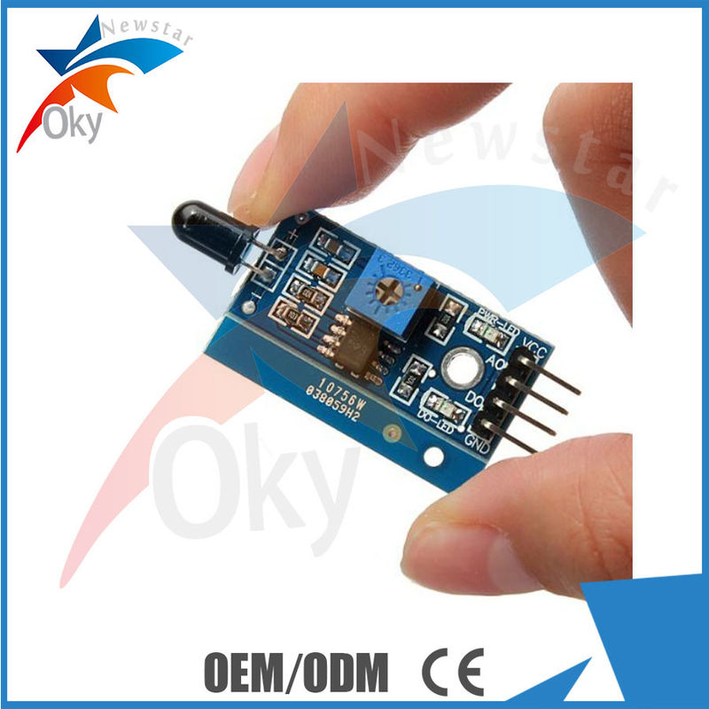 Czujnik podczerwieni do wykrywania płomieni Moduł płyty dla Arduino, 32mm * 14mm * 8mm