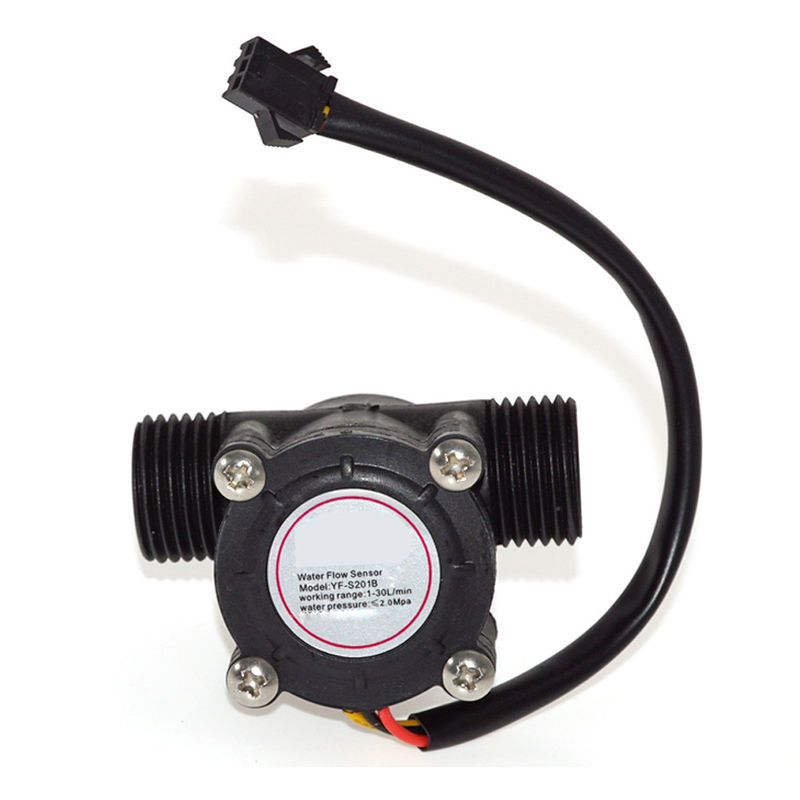 1/2 &quot;Hall Effect Przepływomierz Kontrola Czujnik przepływu wody YF-S201 DC4.5 5V-24V